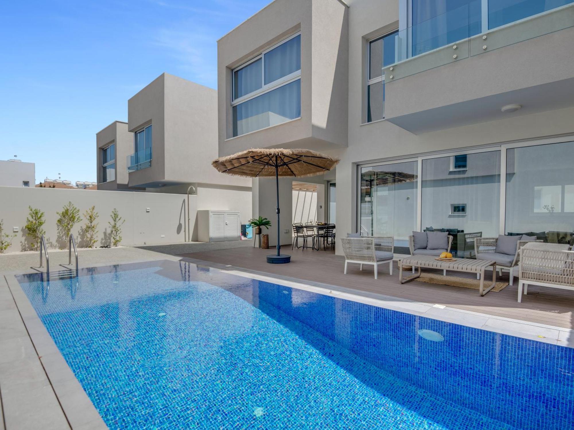 Sanders Mythical Blue Villas Paralímni Eksteriør bilde